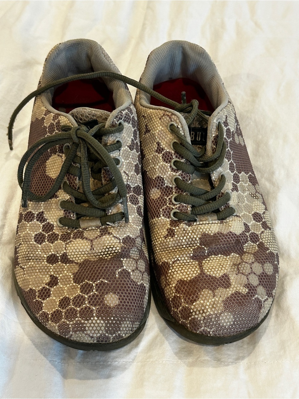 NOBULL Olive Green and Brown Camouflage Training Shoes